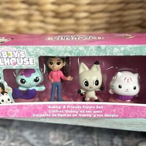 Gabby’s Dollhouse Gabby & Friends Figurine Doll Playset Set of 4 Brand New